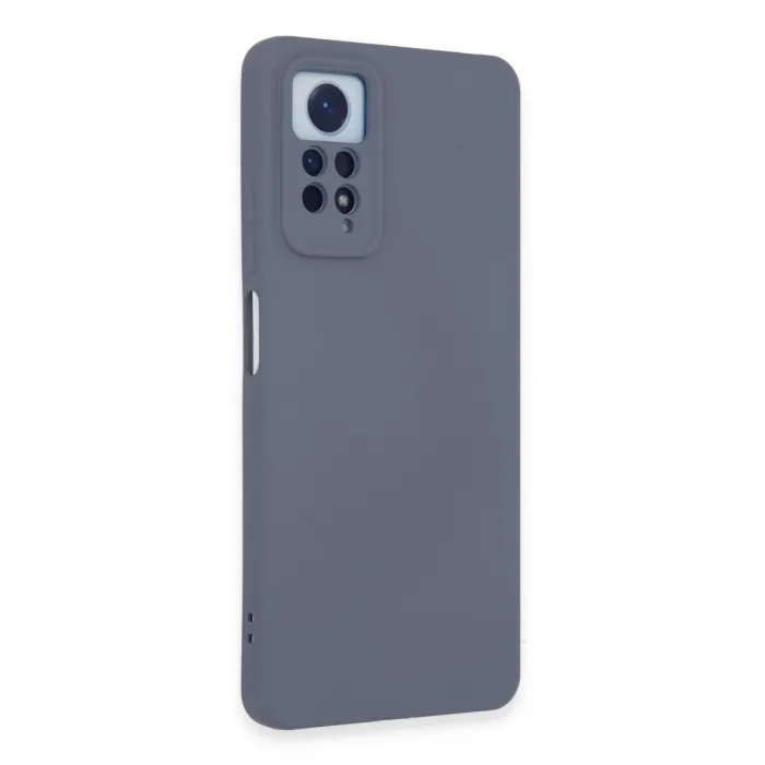 Xiaomi Redmi Note 12 Pro 4g Kılıf Nano İçi Kadife Silikon - Gri