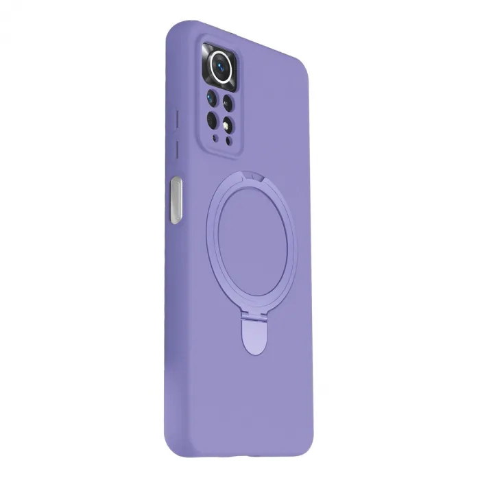Xiaomi Redmi Note 12 Pro 4g Regal Magsafe Standlı Kapak - Lila