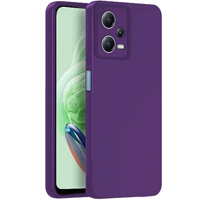 Xiaomi Redmi Note 12 Pro 5g Kılıf Nano İçi Kadife Silikon - Mor
