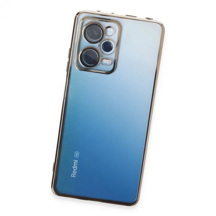 Xiaomi Redmi Note 12 Pro 5g Kılıf Razer Lensli Silikon - Gold