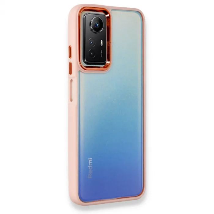 Xiaomi Redmi Note 12S Kılıf Dora Kapak - Pudra