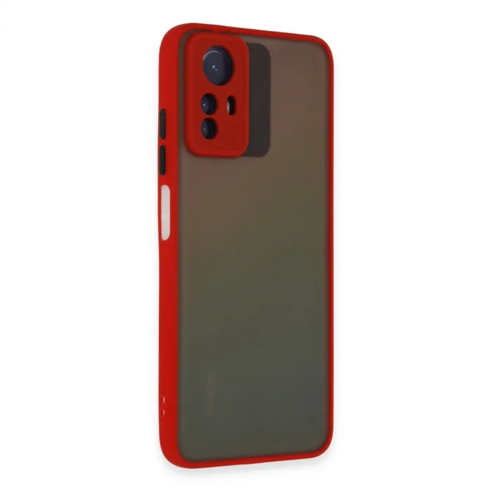 Xiaomi Redmi Note 12s Kılıf Montreal Silikon Kapak - Kırmızı