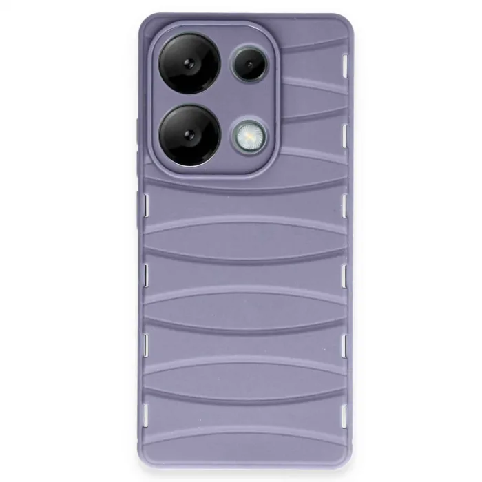 Xiaomi Redmi Note 13 Pro 4g Kılıf Bibercas Silikon Kapak - Lila