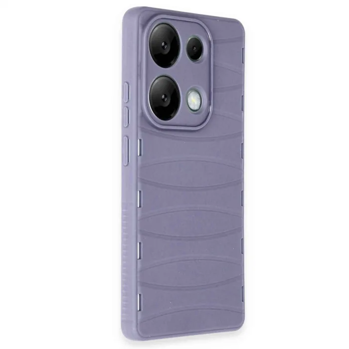 Xiaomi Redmi Note 13 Pro 4g Kılıf Bibercas Silikon Kapak - Lila