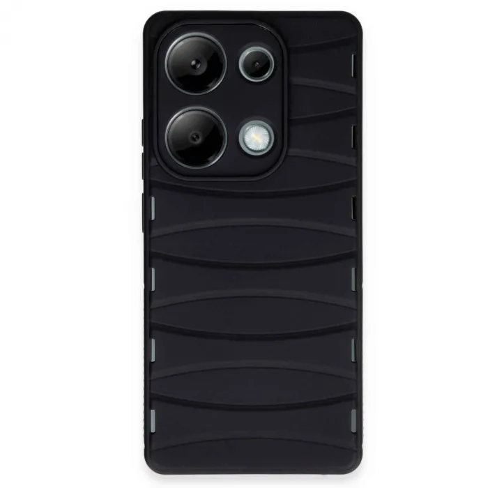 Xiaomi Redmi Note 13 Pro 4g Kılıf Bibercas Silikon Kapak - Siyah