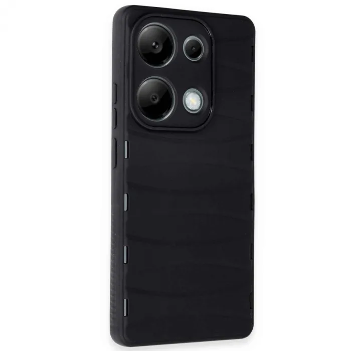Xiaomi Redmi Note 13 Pro 4g Kılıf Bibercas Silikon Kapak - Siyah