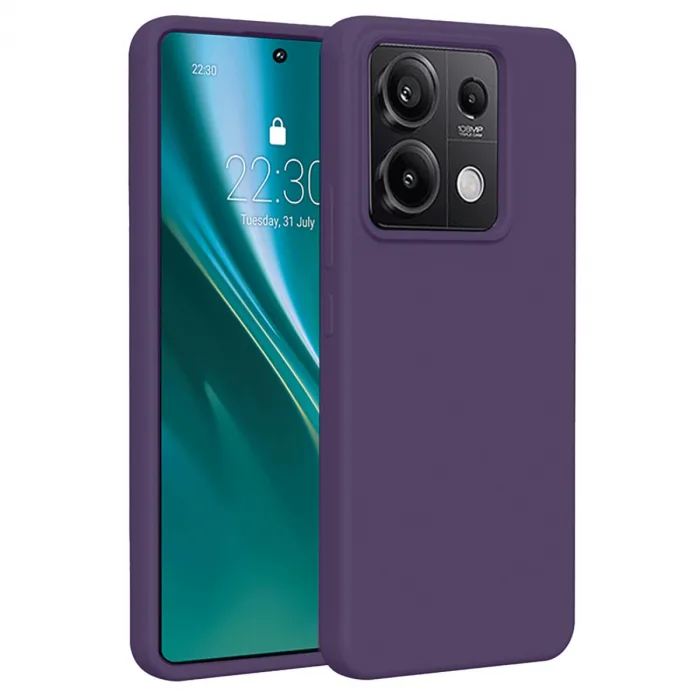 Xiaomi Redmi Note 13 Pro 4g Kılıf First Silikon - Mor