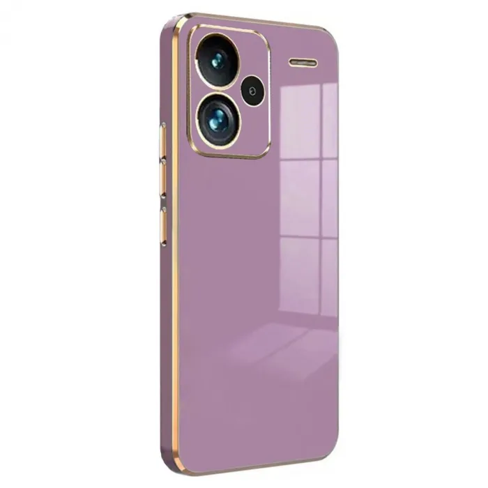 Xiaomi Redmi Note 13 Pro Plus Kılıf Volet Silikon - Mor