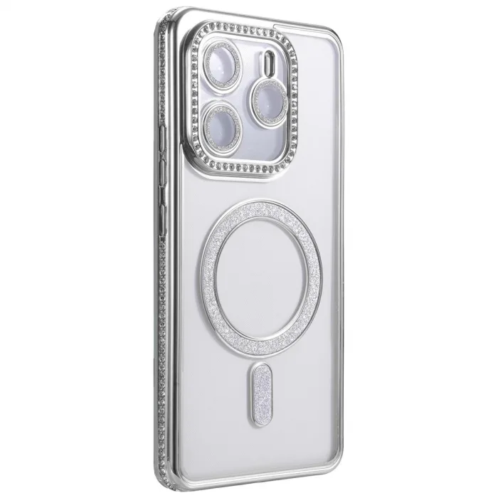 Xiaomi Redmi Note 14 4g Joke Simli Magneticsafe Kılıf - Gümüş