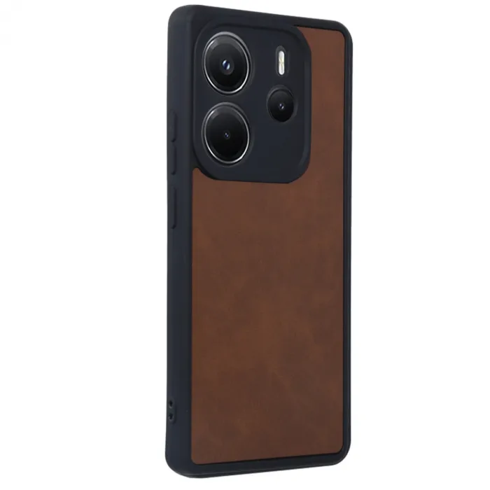 Xiaomi Redmi Note 14 4g Kılıf Aras Deri Kapak - Taba