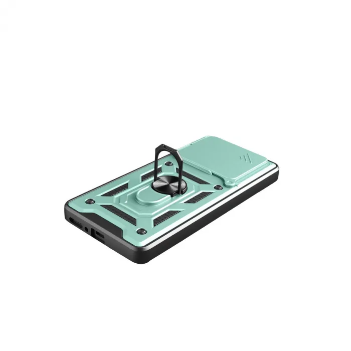 Xiaomi Redmi Note 14 4g Pars Lens Yüzüklü Silikon - Yeşil