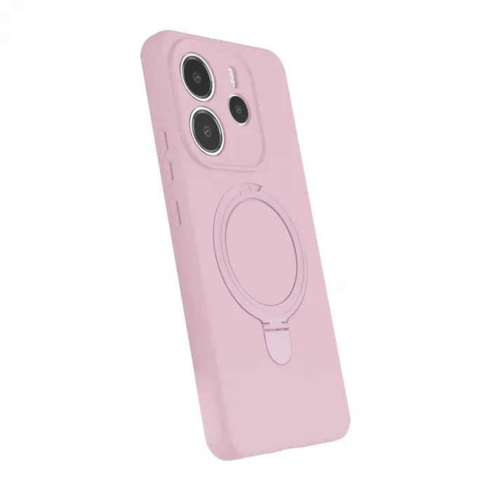 Xiaomi Redmi Note 14 4g Regal Magsafe Standlı Kapak - Açık Pembe