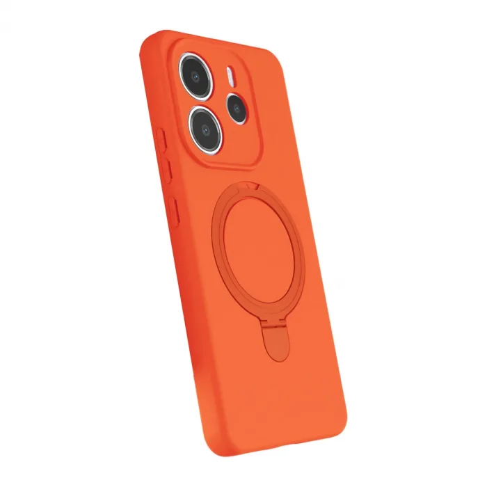 Xiaomi Redmi Note 14 4g Regal Magsafe Standlı Kapak - Turuncu