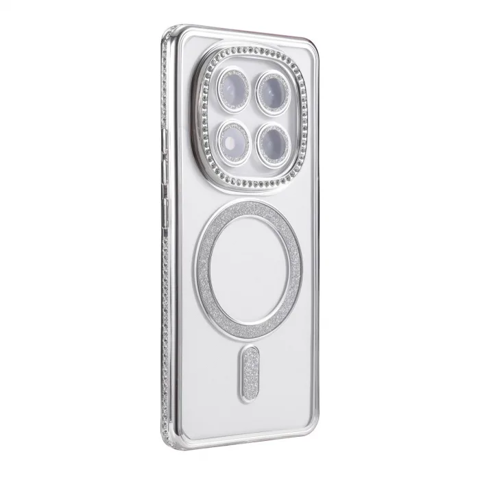 Xiaomi Redmi Note 14 Pro 4g Joke Simli Magneticsafe Kılıf - Gümüş