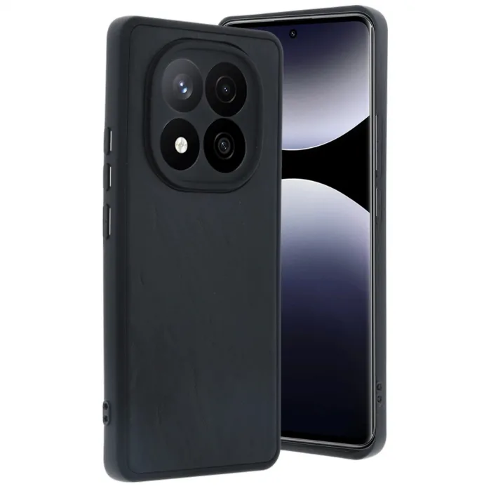 Xiaomi Redmi Note 14 Pro 4g Kılıf Aras Deri Kapak - Siyah