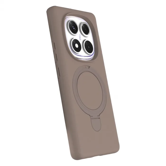 Xiaomi Redmi Note 14 Pro 4g Regal Magsafe Standlı Kapak - Çöl Titanyum