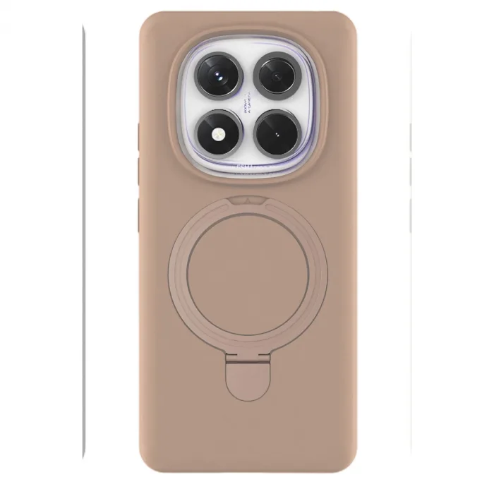 Xiaomi Redmi Note 14 Pro 4g Regal Magsafe Standlı Kapak - Çöl Titanyum