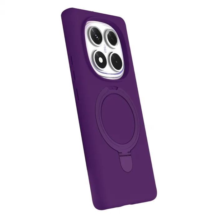 Xiaomi Redmi Note 14 Pro 4g Regal Magsafe Standlı Kapak - Derin Mor