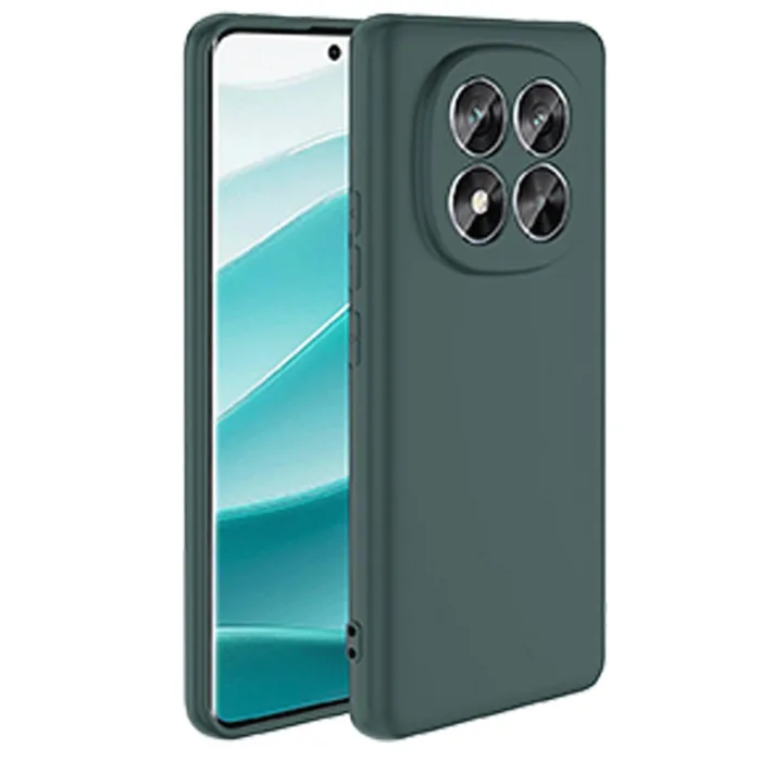 Xiaomi Redmi Note 14 Pro 5g Kılıf First Silikon - Koyu Yeşil