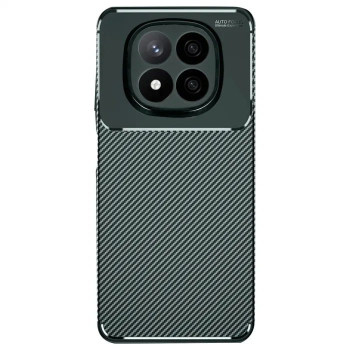 Xiaomi Redmi Note 14 Pro Plus Kılıf Auto Focus Karbon Kapak - Koyu Yeşil