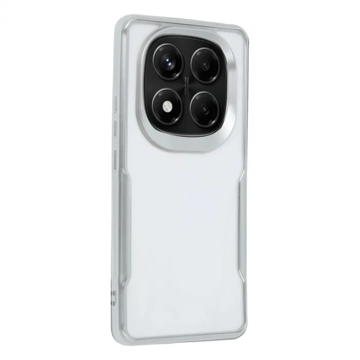 Xiaomi Redmi Note 14 Pro Plus Kılıf Boyi Silikon Kapak - Gümüş