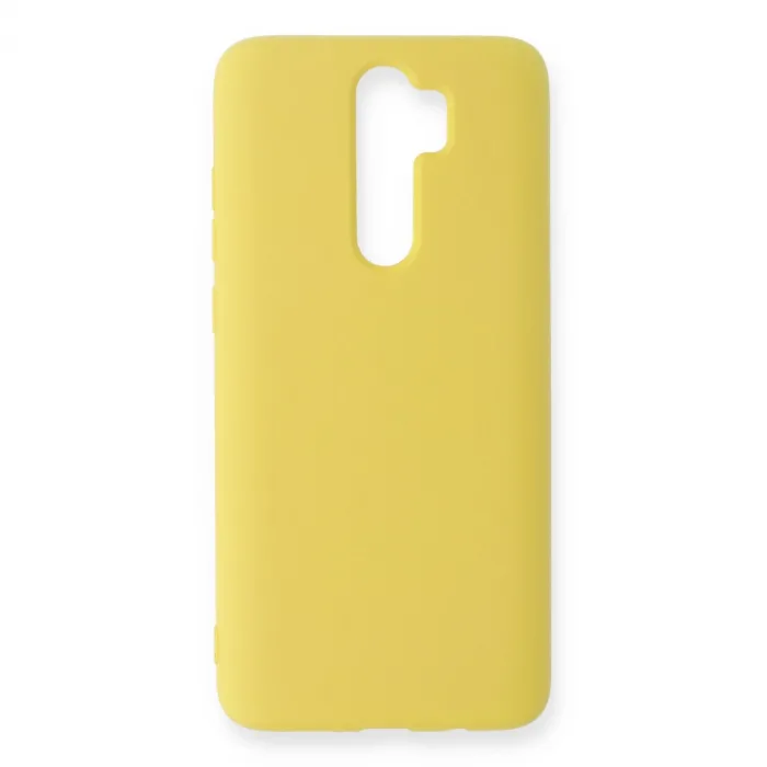 Xiaomi Redmi Note 8 Pro Kılıf Nano İçi Kadife Silikon - Sarı
