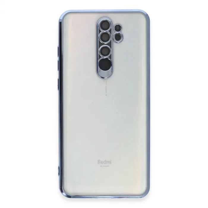 Xiaomi Redmi Note 8 Pro Kılıf Razer Lensli Silikon - Açık Mavi