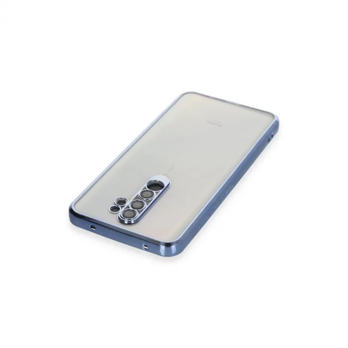 Xiaomi Redmi Note 8 Pro Kılıf Razer Lensli Silikon - Açık Mavi