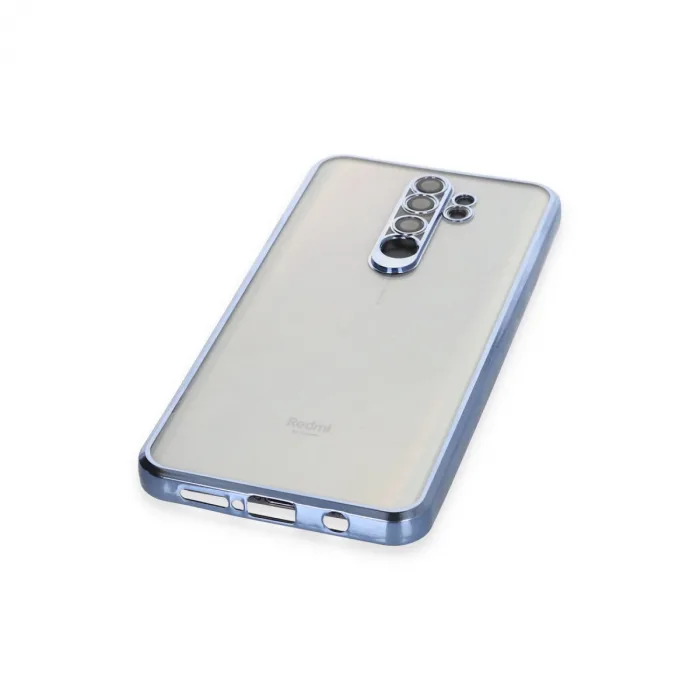 Xiaomi Redmi Note 8 Pro Kılıf Razer Lensli Silikon - Açık Mavi
