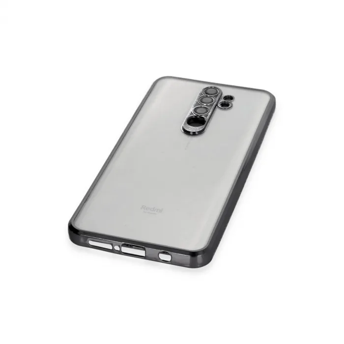 Xiaomi Redmi Note 8 Pro Kılıf Razer Lensli Silikon - Siyah