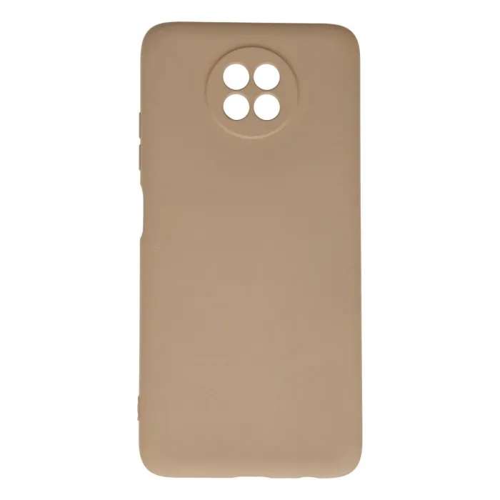 Xiaomi Redmi Note 9 5g Kılıf Nano İçi Kadife Silikon - Bej
