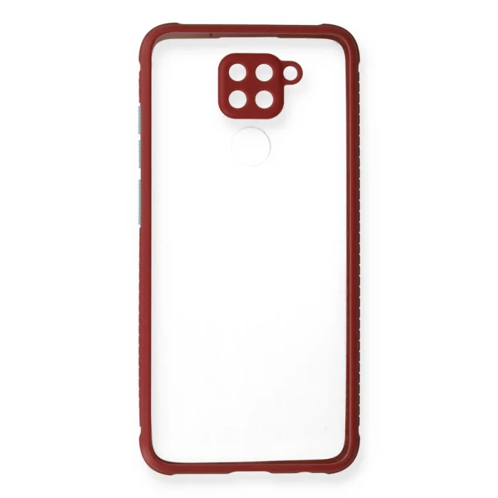 Xiaomi Redmi Note 9 Kılıf Miami Şeffaf Silikon - Fuşya