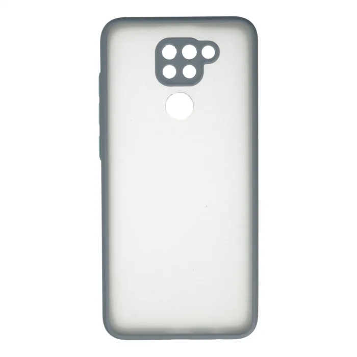 Xiaomi Redmi Note 9 Kılıf Montreal Silikon Kapak - Gri