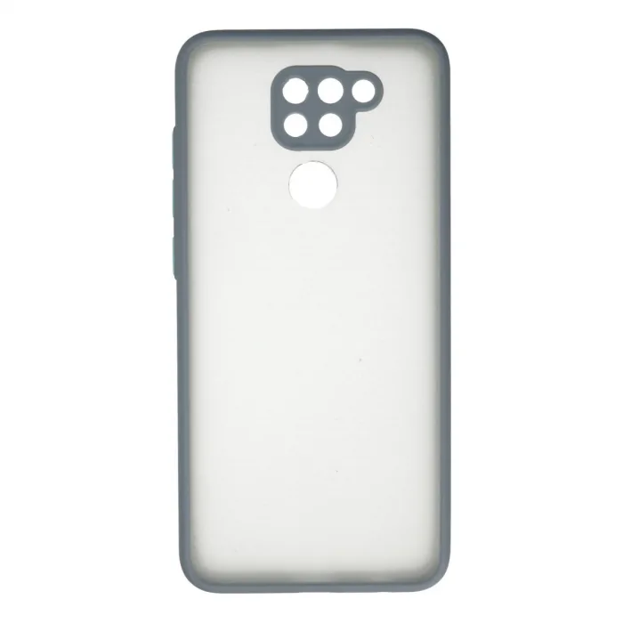 Xiaomi Redmi Note 9 Kılıf Montreal Silikon Kapak - Gri