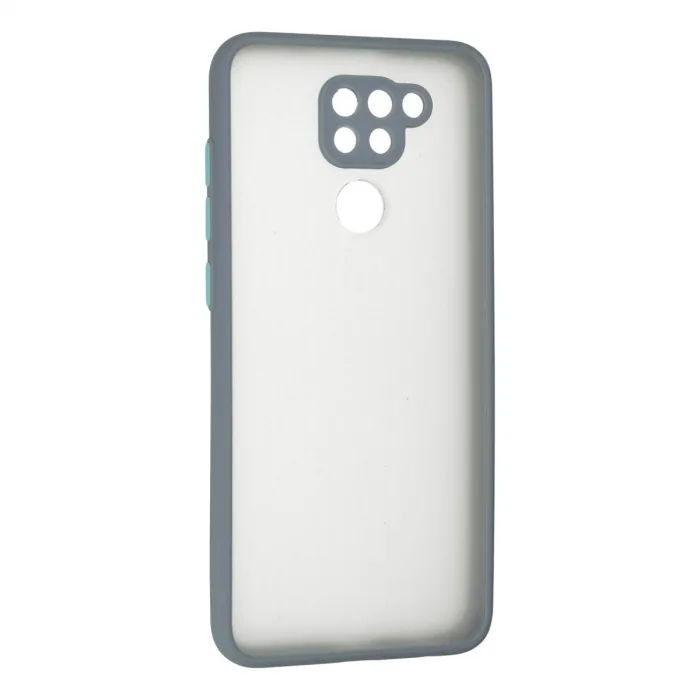 Xiaomi Redmi Note 9 Kılıf Montreal Silikon Kapak - Gri