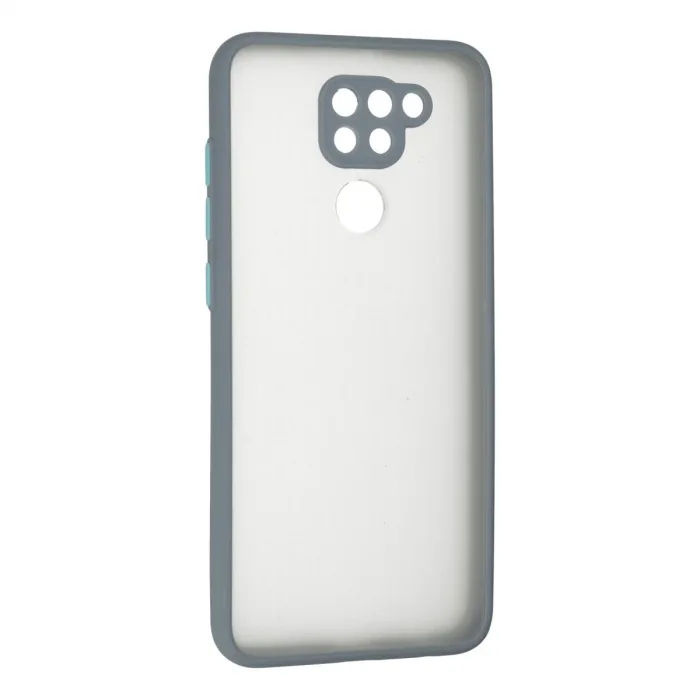 Xiaomi Redmi Note 9 Kılıf Montreal Silikon Kapak - Gri