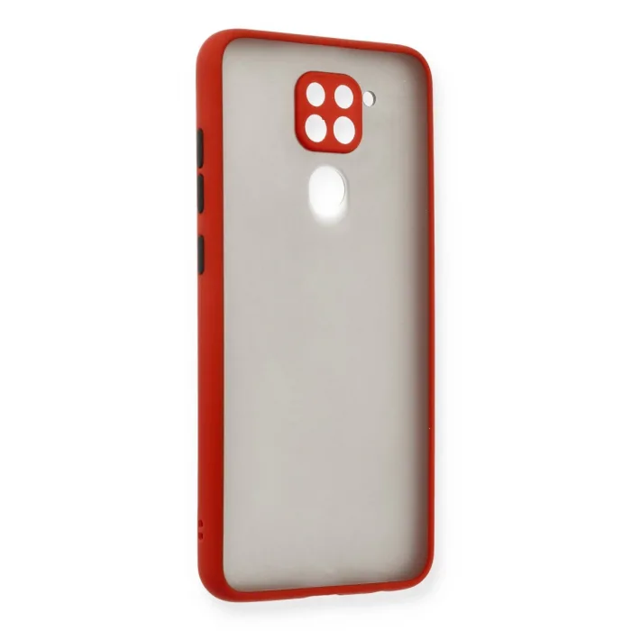 Xiaomi Redmi Note 9 Kılıf Montreal Silikon Kapak - Kırmızı