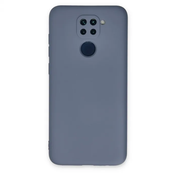 Xiaomi Redmi Note 9 Kılıf Nano İçi Kadife Silikon - Gri