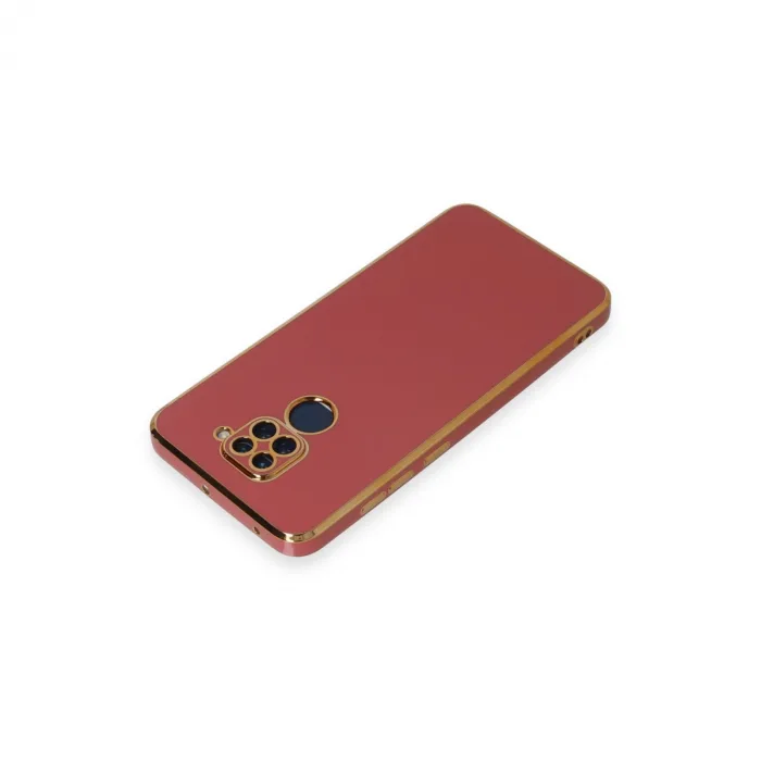 Xiaomi Redmi Note 9 Kılıf Volet Silikon - Kırmızı