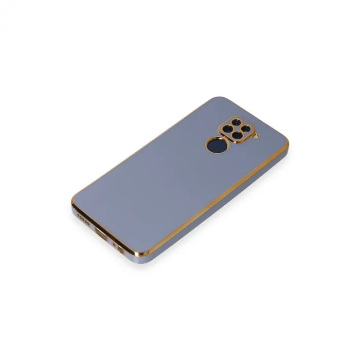 Xiaomi Redmi Note 9 Kılıf Volet Silikon - Mavi
