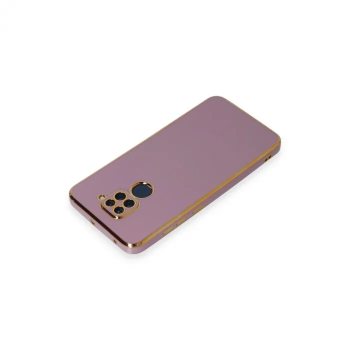 Xiaomi Redmi Note 9 Kılıf Volet Silikon - Mor