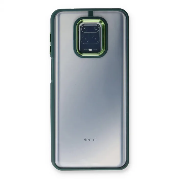 Xiaomi Redmi Note 9 Pro Kılıf Dora Kapak - Haki Yeşil