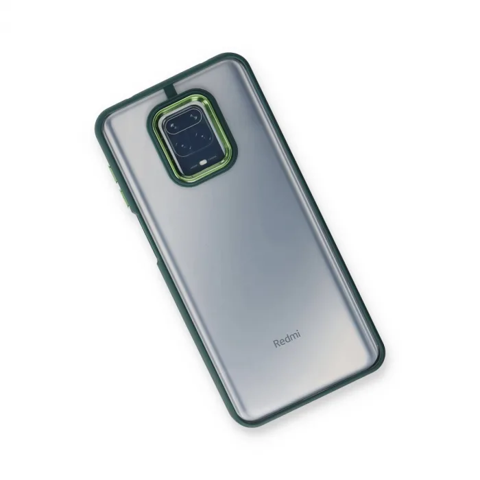 Xiaomi Redmi Note 9 Pro Kılıf Dora Kapak - Haki Yeşil