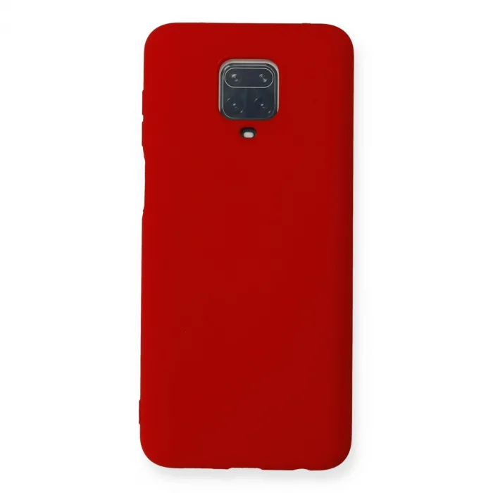 Xiaomi Redmi Note 9 Pro Kılıf Nano İçi Kadife Silikon - Kırmızı