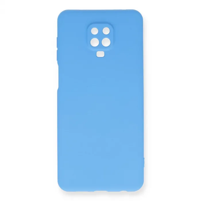 Xiaomi Redmi Note 9 Pro Kılıf Nano İçi Kadife Silikon - Mavi