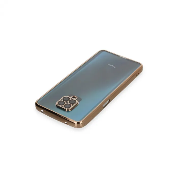 Xiaomi Redmi Note 9 Pro Kılıf Razer Lensli Silikon - Gold