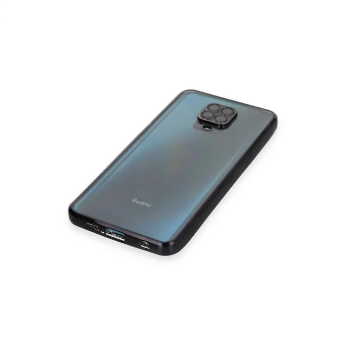 Xiaomi Redmi Note 9 Pro Kılıf Razer Lensli Silikon - Siyah