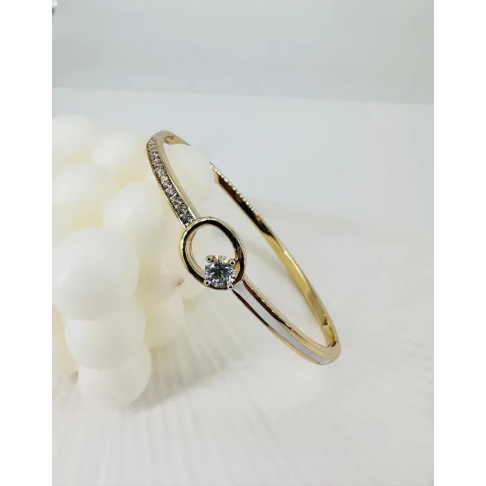 Zirkon Taşlı Pirinç  Xuping Bileklik 5.7 Mm - Kbl0209
