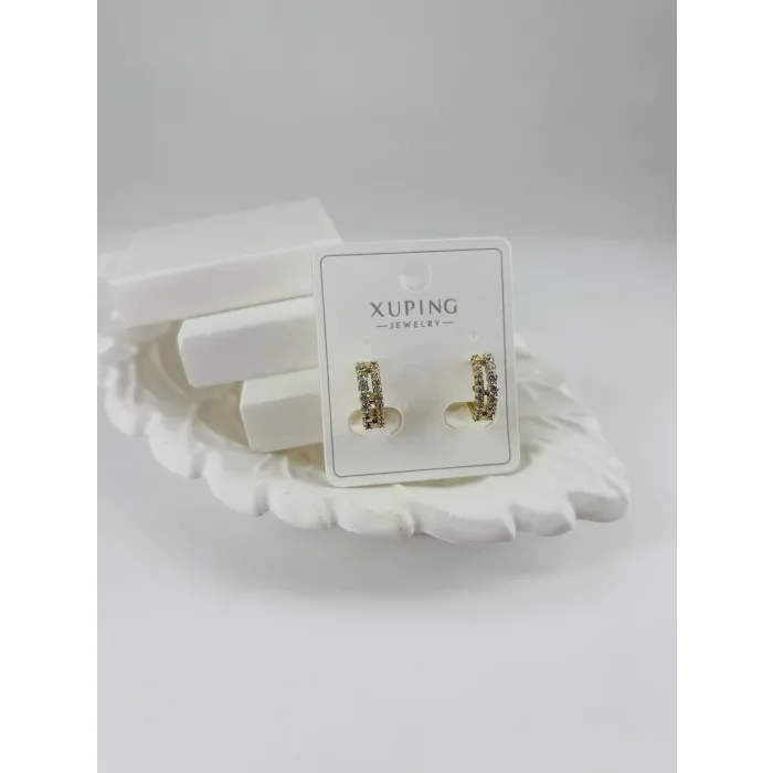 Zirkon Taşlı Pirinç Zirkon Küpe - Kp00308