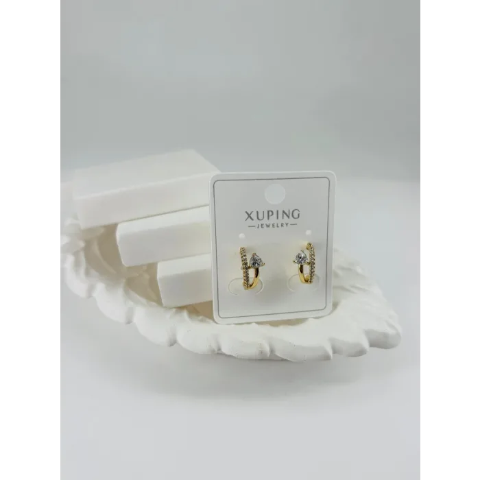 Zirkon Taşlı Pirinç Zirkon Küpe - Kp00339
